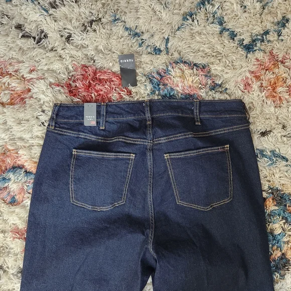 Torrid Wide Leg Vintage Stretch High-Rise Jean Plus Size 18 Boho Bohemian Casual - Picture 6 of 8